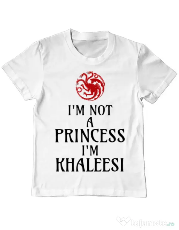 Tricou ADLER copil I'm Khaleesi Alb