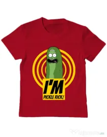 Tricou ADLER copil I'm pickle Rick! Rosu