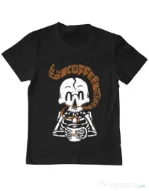 Tricou ADLER copil Its Coffee Time Negru