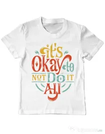 Tricou ADLER copil Its ok Alb