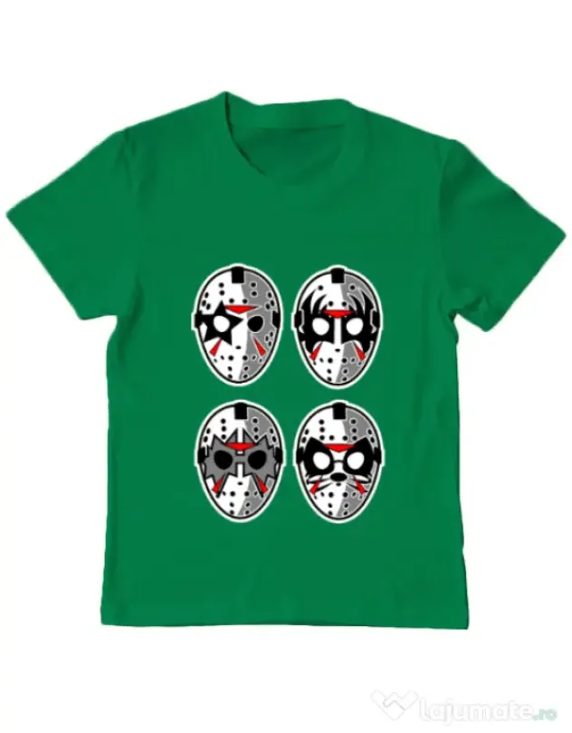 Tricou ADLER copil Jason Rock Faces Verde mediu