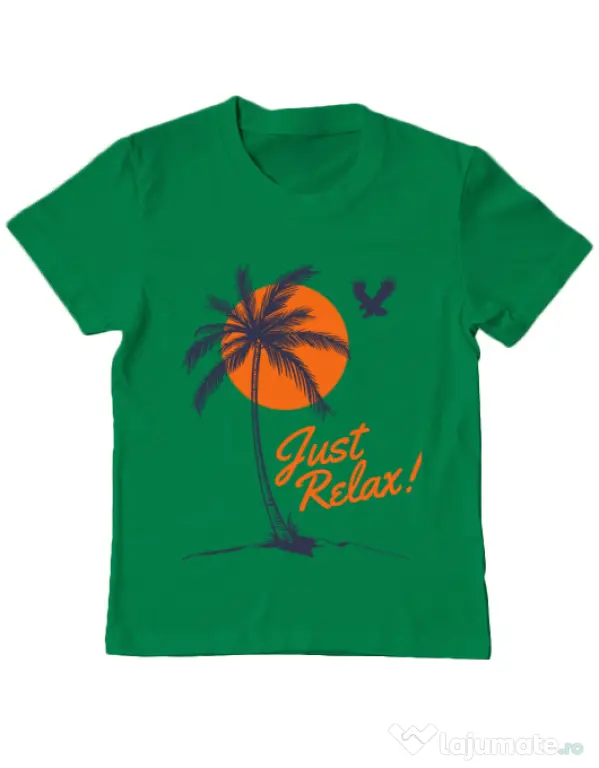 Tricou ADLER copil Just relax Verde mediu