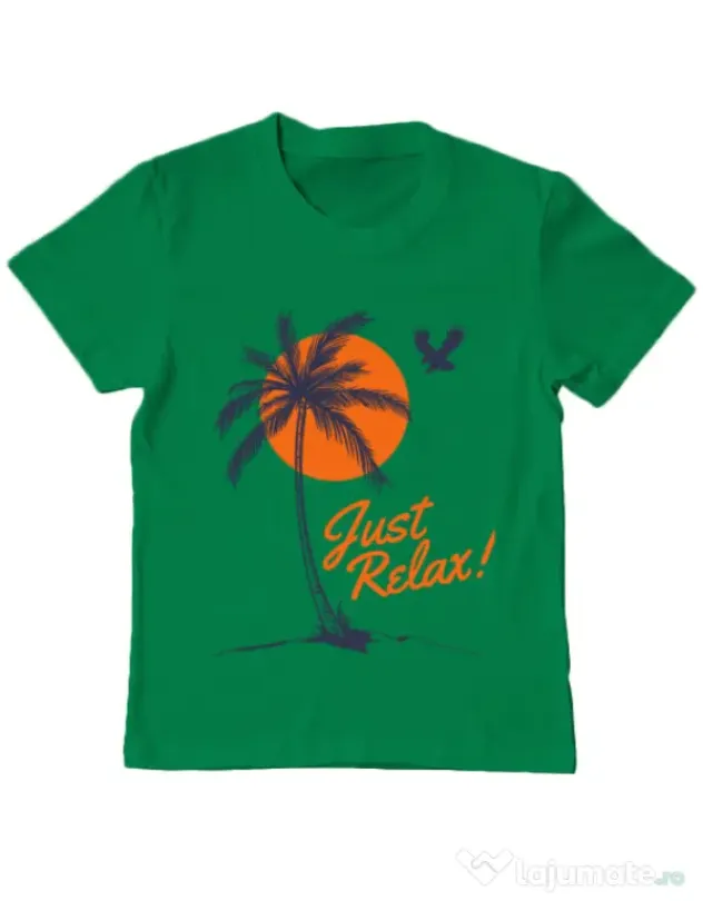 Tricou ADLER copil Just relax Verde mediu