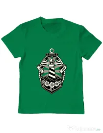 Tricou ADLER copil Lighthouse Verde mediu