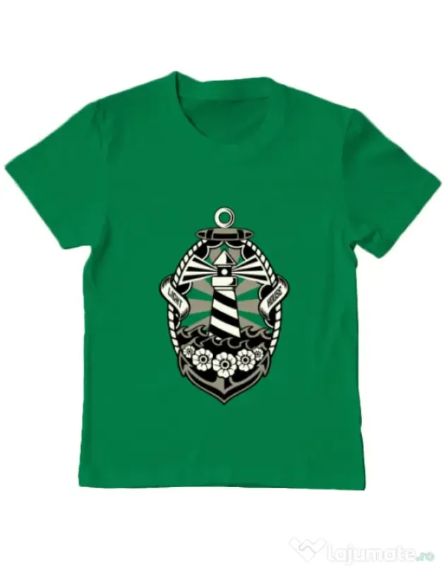 Tricou ADLER copil Lighthouse Verde mediu