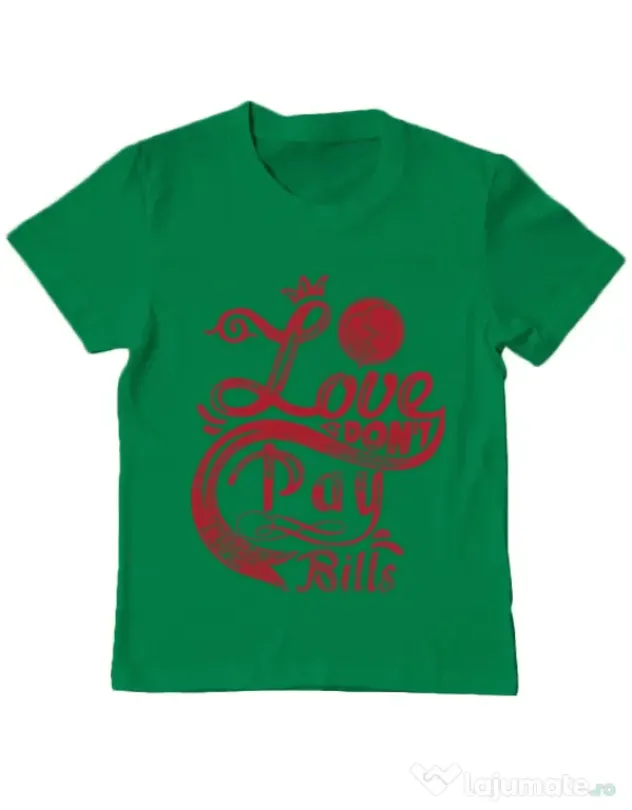 Tricou ADLER copil Love Verde mediu