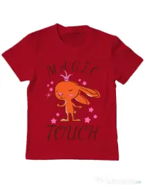 Tricou ADLER copil Magic touch Rosu