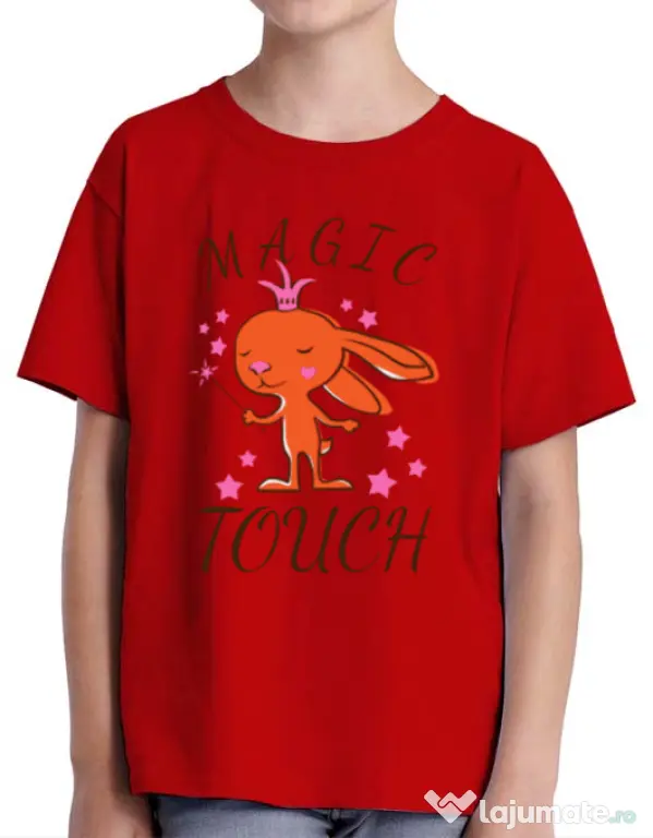 Tricou ADLER copil Magic touch Rosu