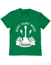 Tricou ADLER copil Make some noise Verde mediu