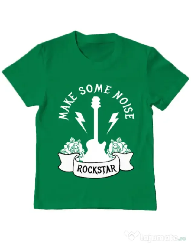 Tricou ADLER copil Make some noise Verde mediu