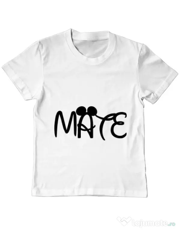 Tricou ADLER copil Mate Alb