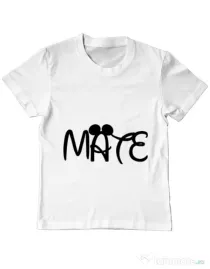 Tricou ADLER copil Mate Alb
