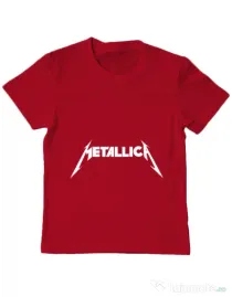 Tricou ADLER copil Metallica Rosu