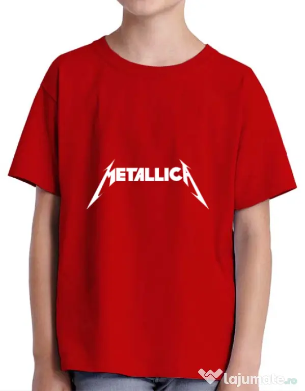 Tricou ADLER copil Metallica Rosu