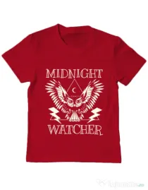 Tricou ADLER copil Midnight Watcher Rosu
