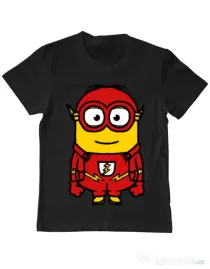 Tricou ADLER copil Minion flash Negru