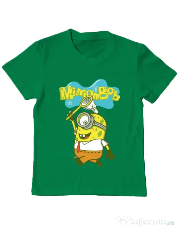 Tricou ADLER copil MinionBob Verde mediu