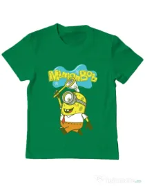 Tricou ADLER copil MinionBob Verde mediu