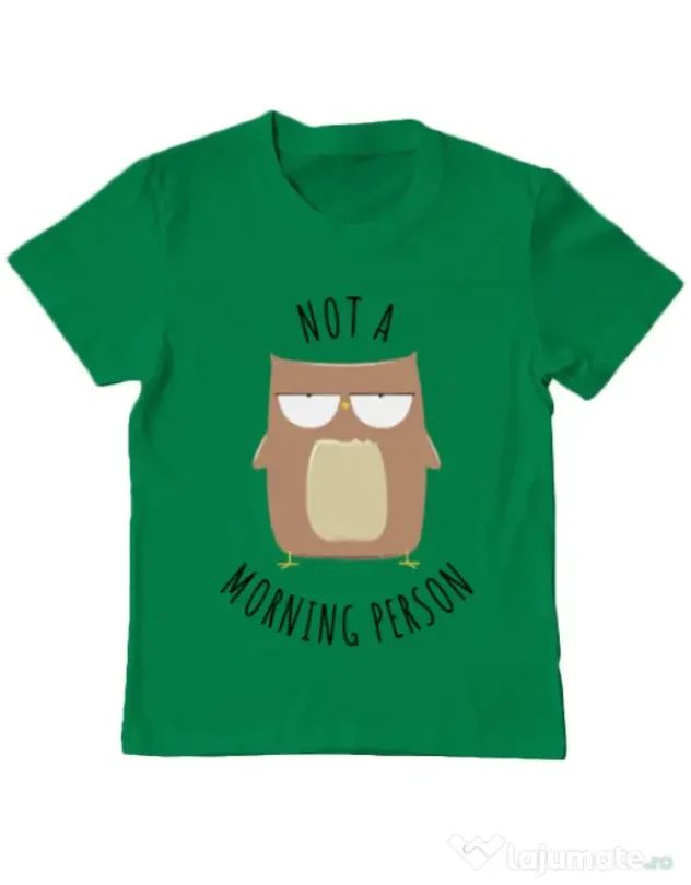 Tricou ADLER copil Morning owl Verde mediu