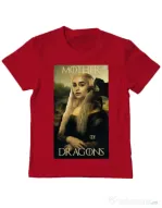 Tricou ADLER copil Mother of dragons 3 Rosu