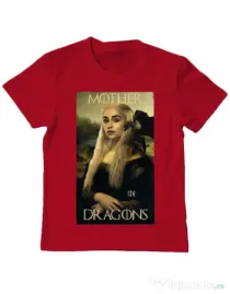 Tricou ADLER copil Mother of dragons 3 Rosu