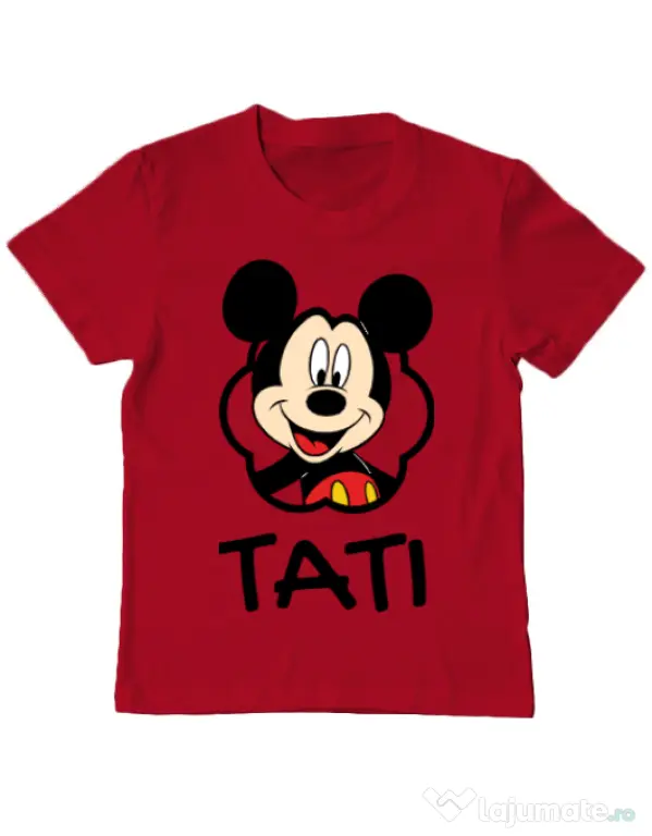 Tricou ADLER copil Mouse daddy Rosu