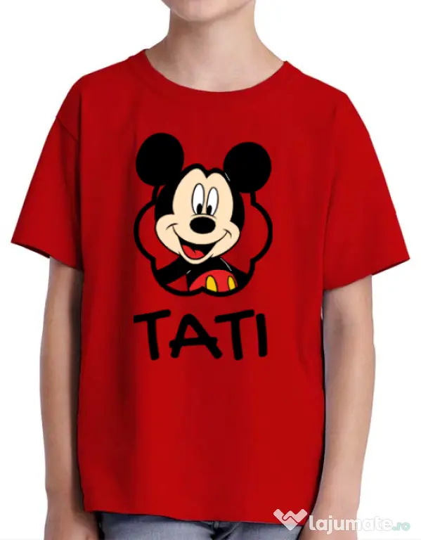 Tricou ADLER copil Mouse daddy Rosu