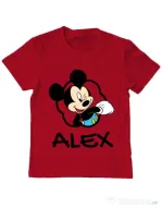 Tricou ADLER copil Mouse son Rosu