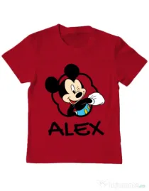 Tricou ADLER copil Mouse son Rosu
