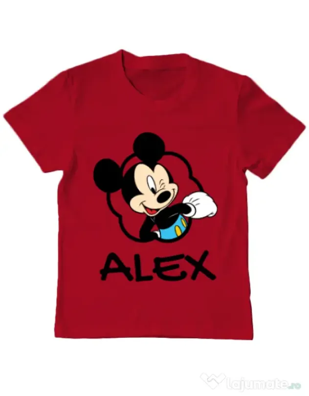 Tricou ADLER copil Mouse son Rosu