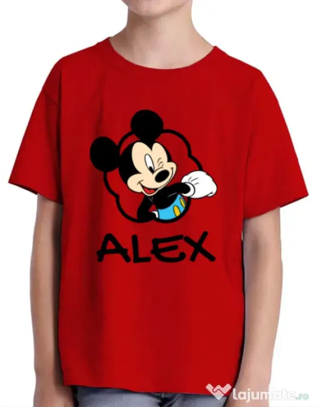 Tricou ADLER copil Mouse son Rosu