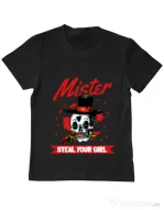 Tricou ADLER copil Mr. steal your girl Negru