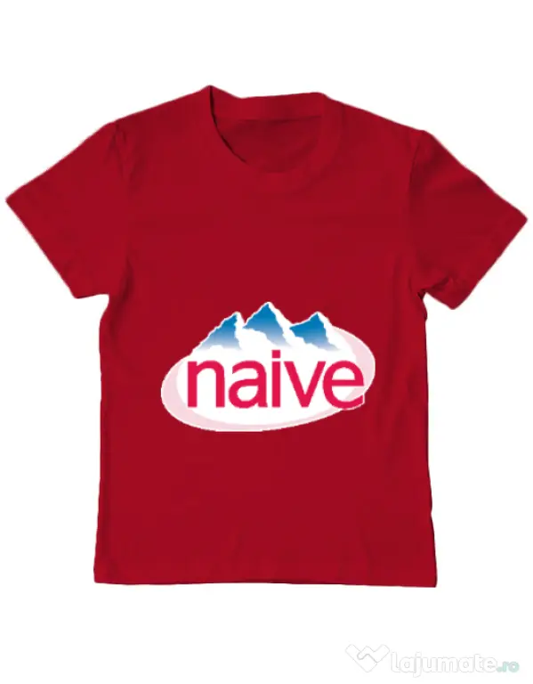Tricou ADLER copil Naive Rosu