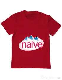 Tricou ADLER copil Naive Rosu
