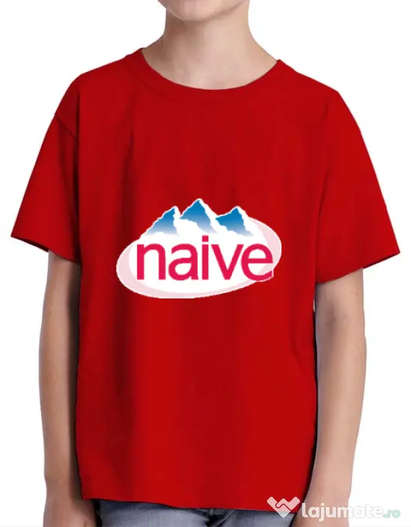 Tricou ADLER copil Naive Rosu