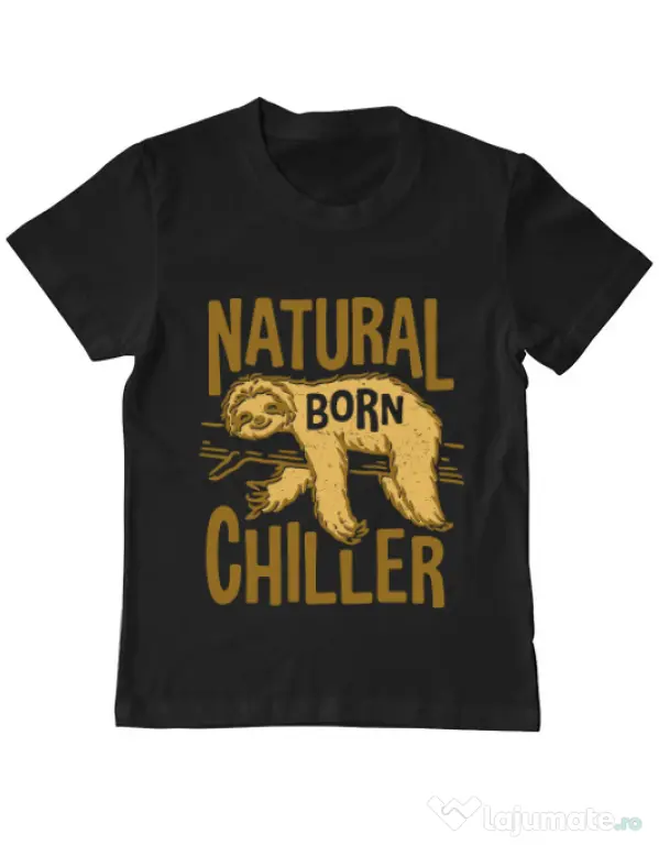 Tricou ADLER copil Natural born chiller Negru