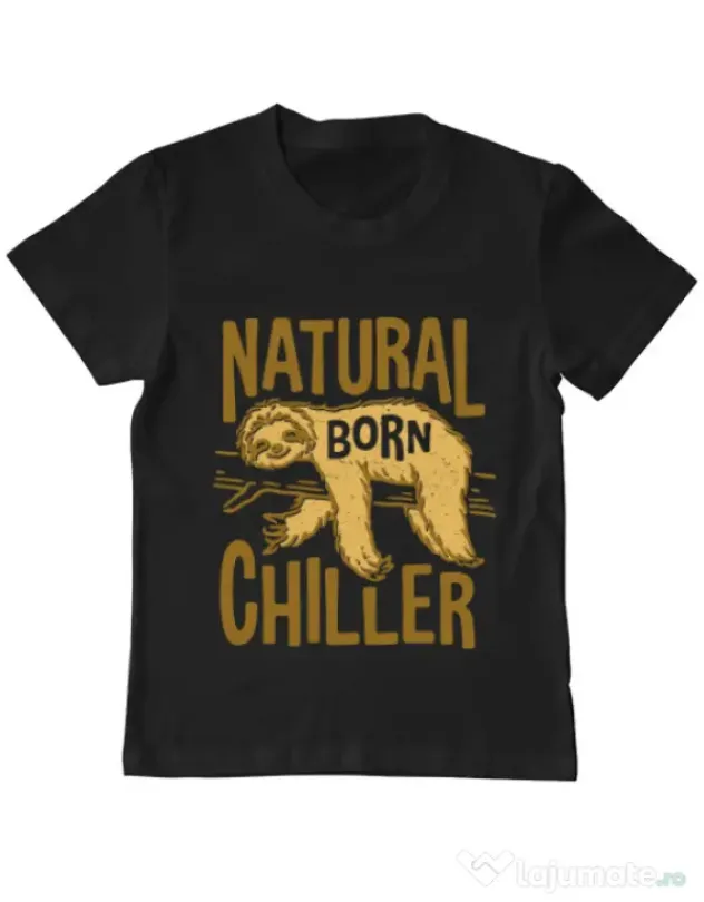 Tricou ADLER copil Natural born chiller Negru