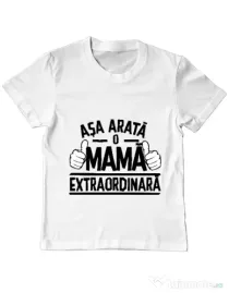 Tricou ADLER copil O mama extraordinara Alb