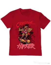 Tricou ADLER copil Original hipster Rosu