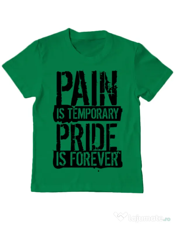 Tricou ADLER copil Pain and pride Verde mediu