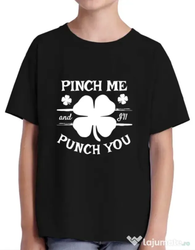 Tricou ADLER copil Pinch me Negru