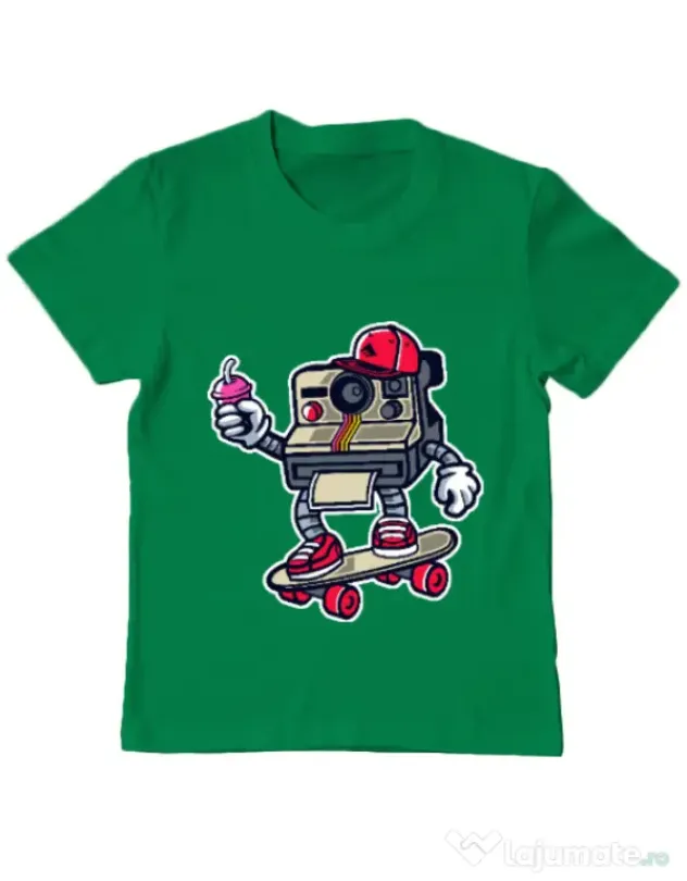Tricou ADLER copil Polaroid Verde mediu