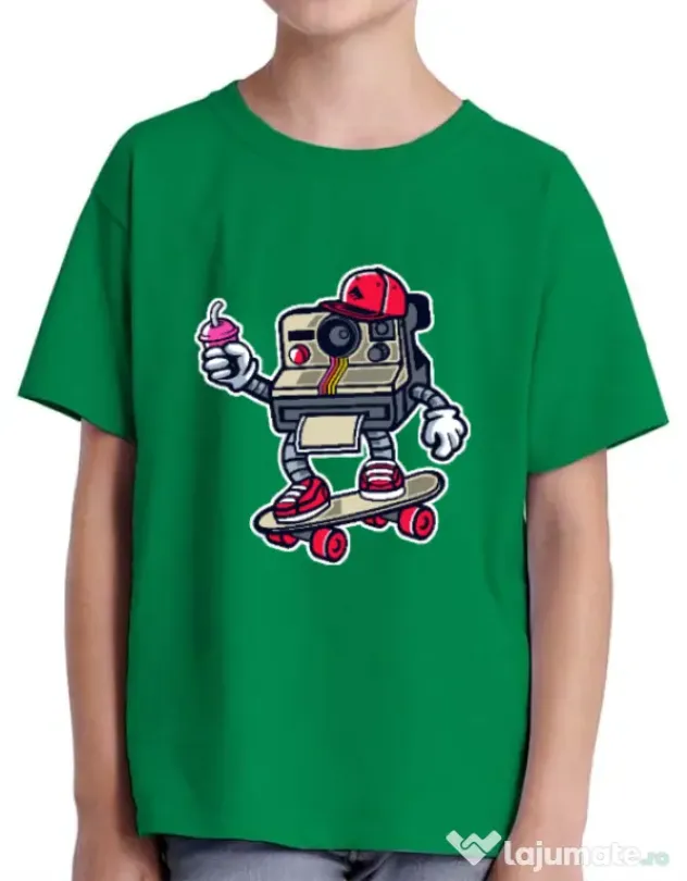 Tricou ADLER copil Polaroid Verde mediu