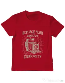 Tricou ADLER copil Replace Fear Rosu