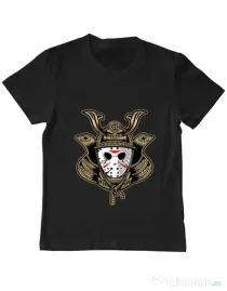 Tricou ADLER copil Samurai Jason Negru