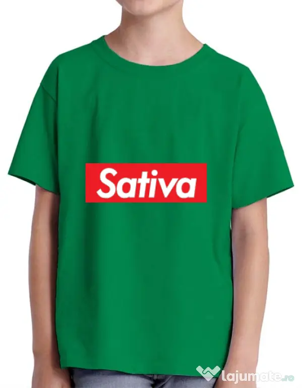 Tricou ADLER copil Sativa Verde mediu