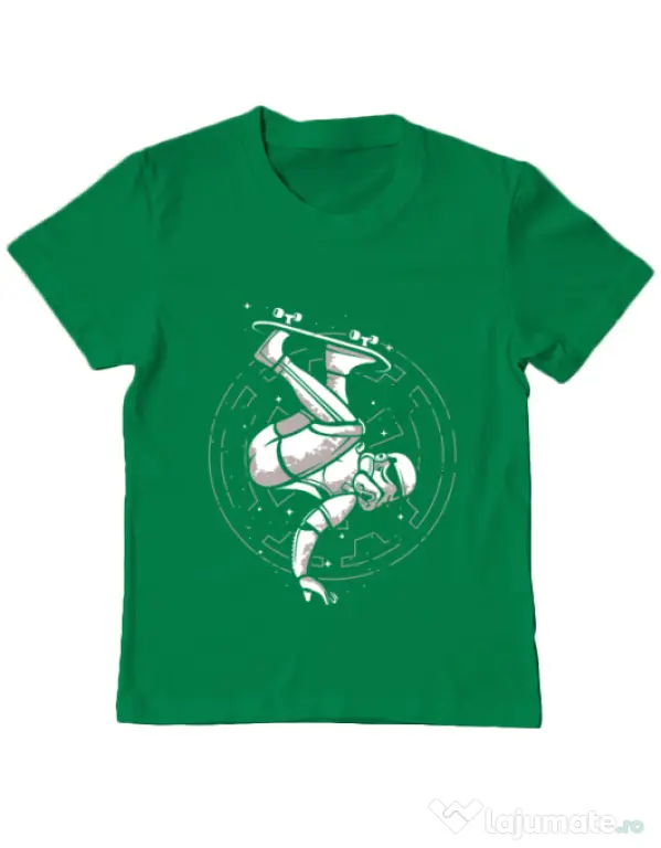 Tricou ADLER copil Skatetrooper Verde mediu