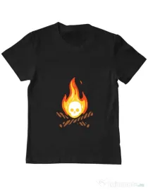 Tricou ADLER copil Skullfire Negru