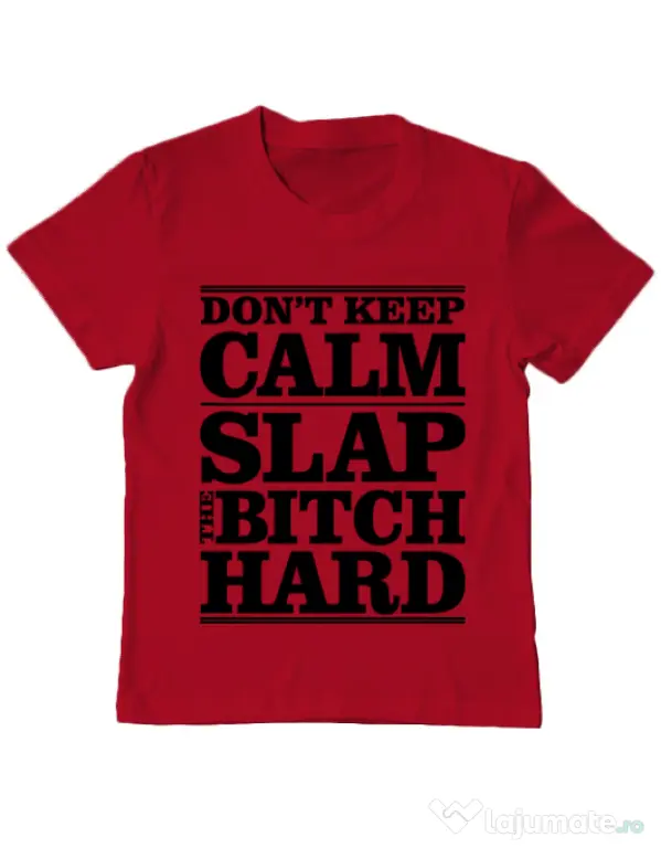 Tricou ADLER copil Slap the bitch Rosu