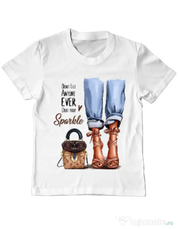 Tricou ADLER copil Sparkle all day Alb